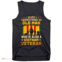Never Underestimate An Old Man Vietnam Veteran Tank Top thumb 0