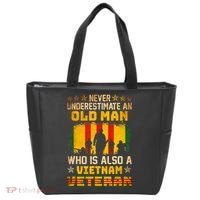 Never Underestimate An Old Man Vietnam Veteran Tote Bag thumb 0