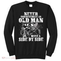 Never Underestimate An Old Man With A Side By Side UTV Sweatshirt thumb 0