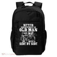 Never Underestimate An Old Man With A Side By Side UTV Backpack thumb 0