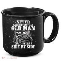 Never Underestimate An Old Man With A Side By Side UTV 15oz Campfire Ceramic Mug thumb 0