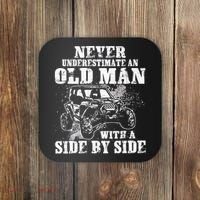 Never Underestimate An Old Man With A Side By Side UTV Coaster thumb 0