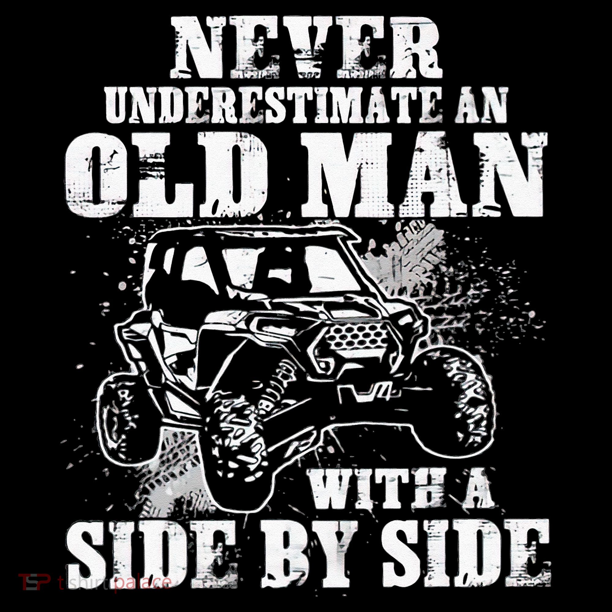 Never Underestimate An Old Man With A Side By Side UTV Mousepad