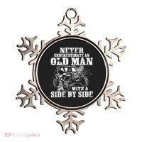 Never Underestimate An Old Man With A Side By Side UTV Ornament thumb 0