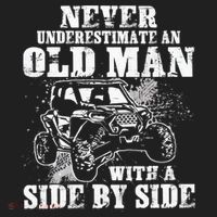 Never Underestimate An Old Man With A Side By Side UTV Hat thumb 2