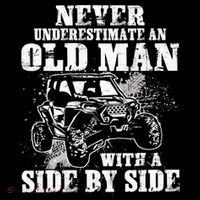 Never Underestimate An Old Man With A Side By Side UTV Toddler T-Shirt thumb 4