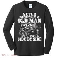 Never Underestimate An Old Man With A Side By Side UTV Kids Long Sleeve Shirt thumb 0