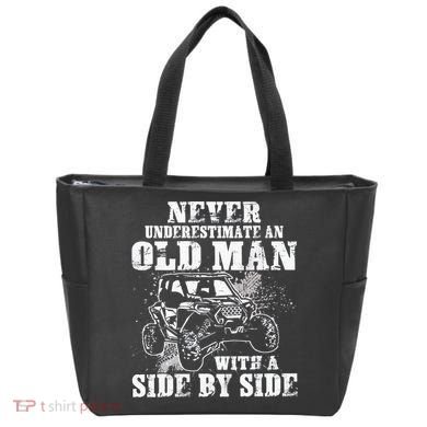 Never Underestimate An Old Man With A Side By Side UTV Tote Bag