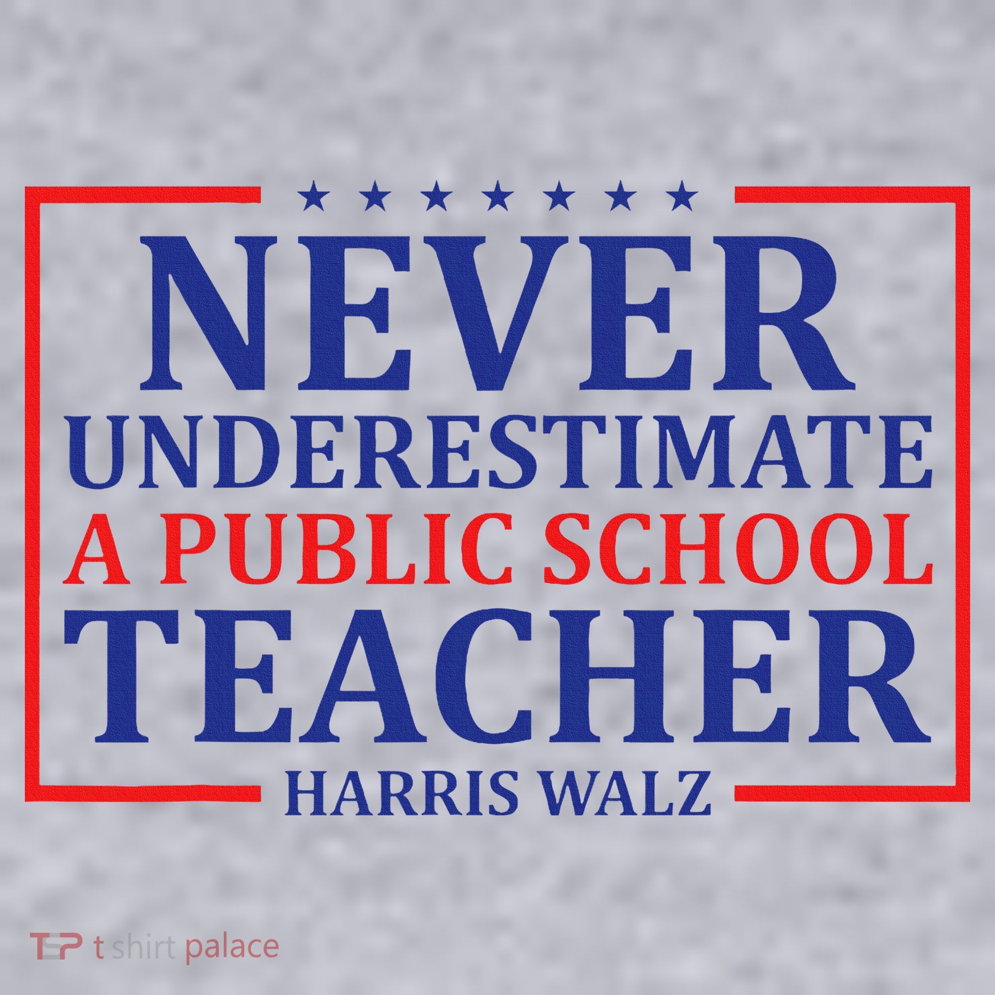 Never Underestimate A Public School Teacher Harris Waltz Women's Sweatshirt