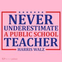 Never Underestimate A Public School Teacher Harris Waltz Coaster thumb 2