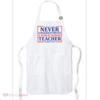 Never Underestimate A Public School Teacher Harris Waltz Apron thumb 0