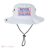 Never Underestimate A Public School Teacher Harris Waltz Bucket Hat thumb 0
