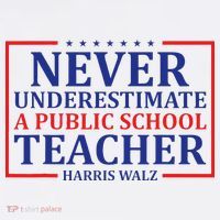 Never Underestimate A Public School Teacher Harris Waltz Women's Hoodie thumb 2
