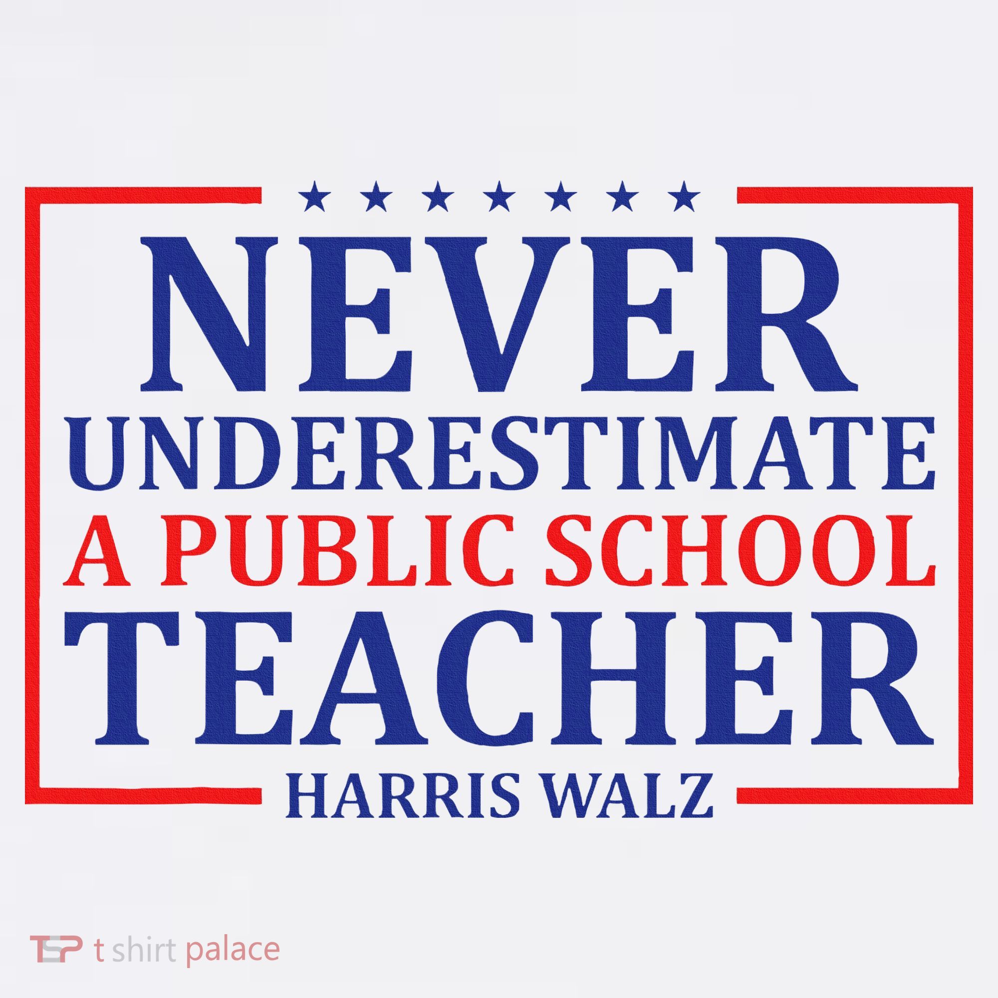 Never Underestimate A Public School Teacher Harris Waltz Women's Tank Top