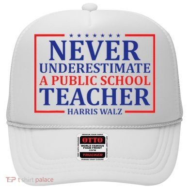 Never Underestimate A Public School Teacher Harris Waltz Hat