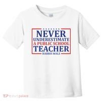 Never Underestimate A Public School Teacher Harris Waltz Toddler T-Shirt thumb 0