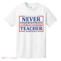 Never Underestimate A Public School Teacher Harris Waltz Kids T-Shirt thumb 0