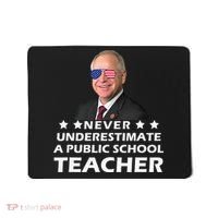 Never Underestimate A Public School Teacher Tim Walz 2024 Mousepad thumb 0