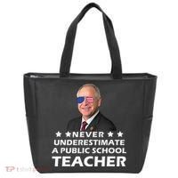 Never Underestimate A Public School Teacher Tim Walz 2024 Tote Bag thumb 0
