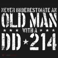 Never Underestimate An Old Man With A Dd214 Alumni Coaster thumb 2