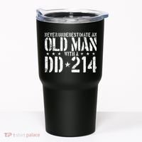 Never Underestimate An Old Man With A Dd214 Alumni Tumbler thumb 0