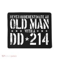 Never Underestimate An Old Man With A Dd214 Alumni Mousepad thumb 0