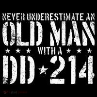 Never Underestimate An Old Man With A Dd214 Alumni Mousepad thumb 1