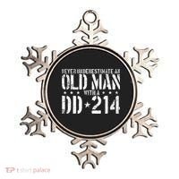 Never Underestimate An Old Man With A Dd214 Alumni Ornament thumb 0