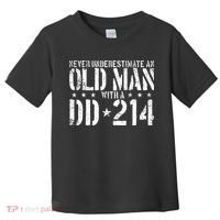 Never Underestimate An Old Man With A Dd214 Alumni Toddler T-Shirt thumb 0