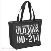 Never Underestimate An Old Man With A Dd214 Alumni Tote Bag thumb 2