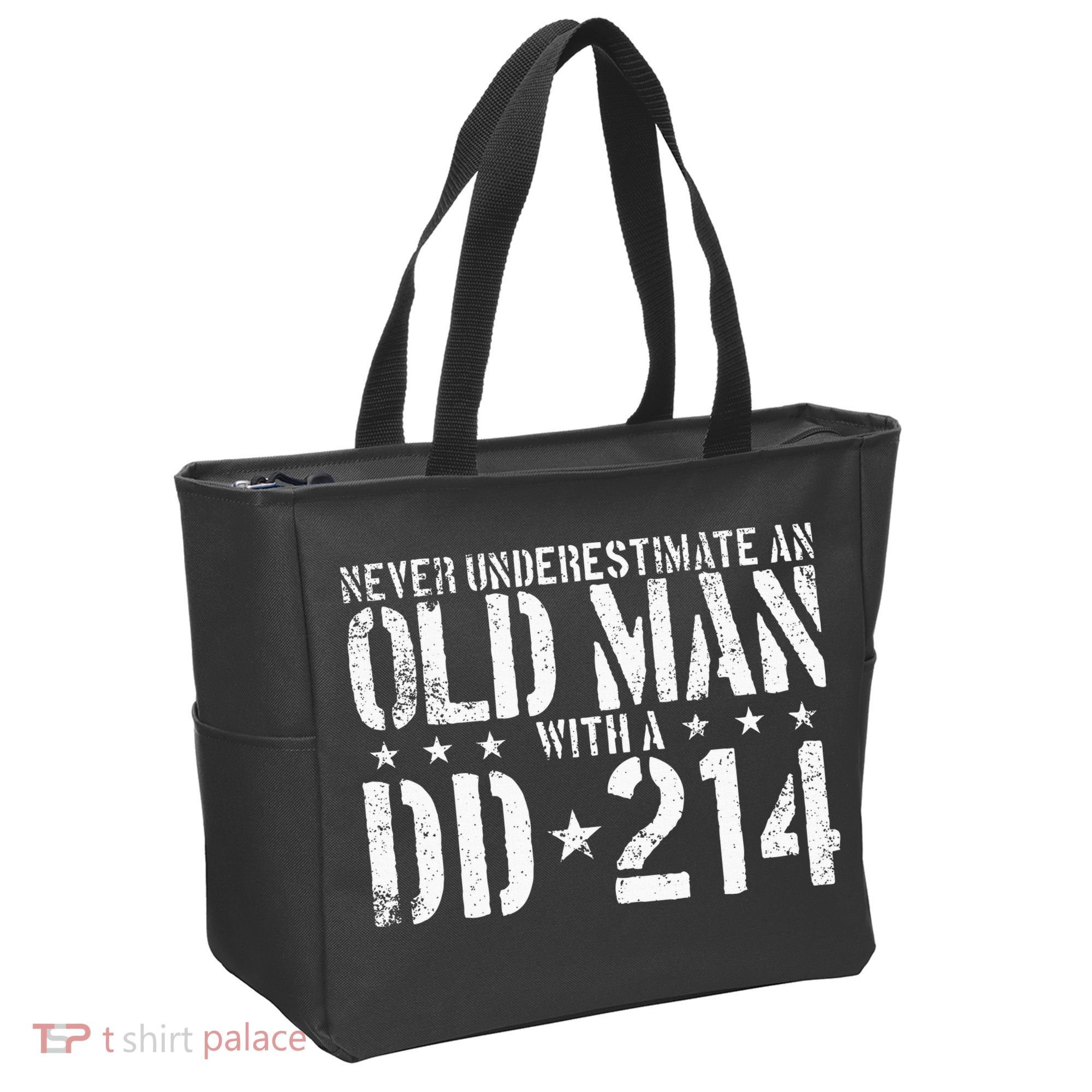 Never Underestimate An Old Man With A Dd214 Alumni Tote Bag