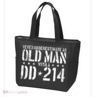 Never Underestimate An Old Man With A Dd214 Alumni Tote Bag thumb 3