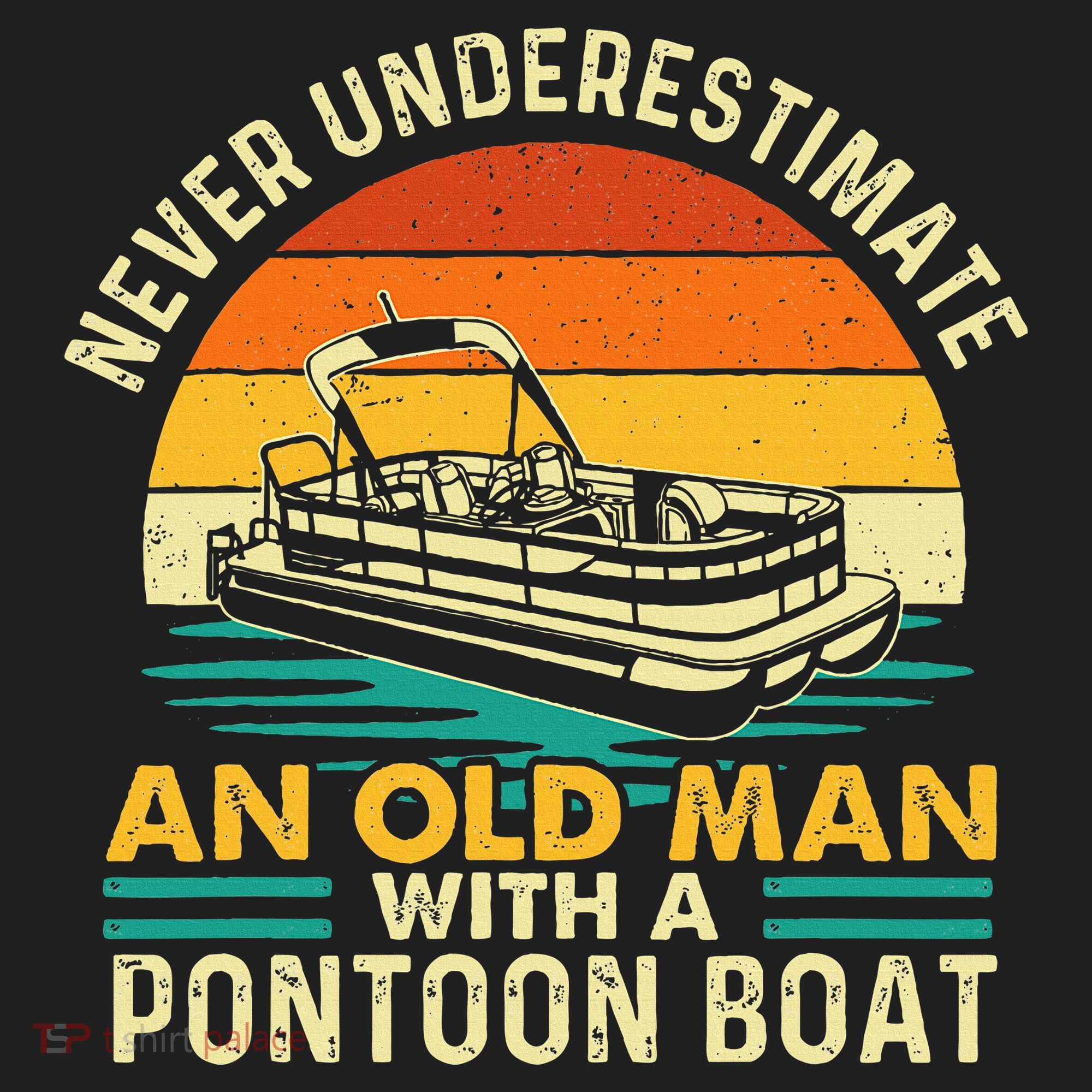 Never Underestimate An Old Man With Pontoon Boat Boating Beanie