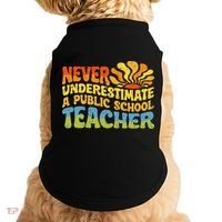 Never Underestimate A Public School Teacher Public Education Doggie Tank thumb 0