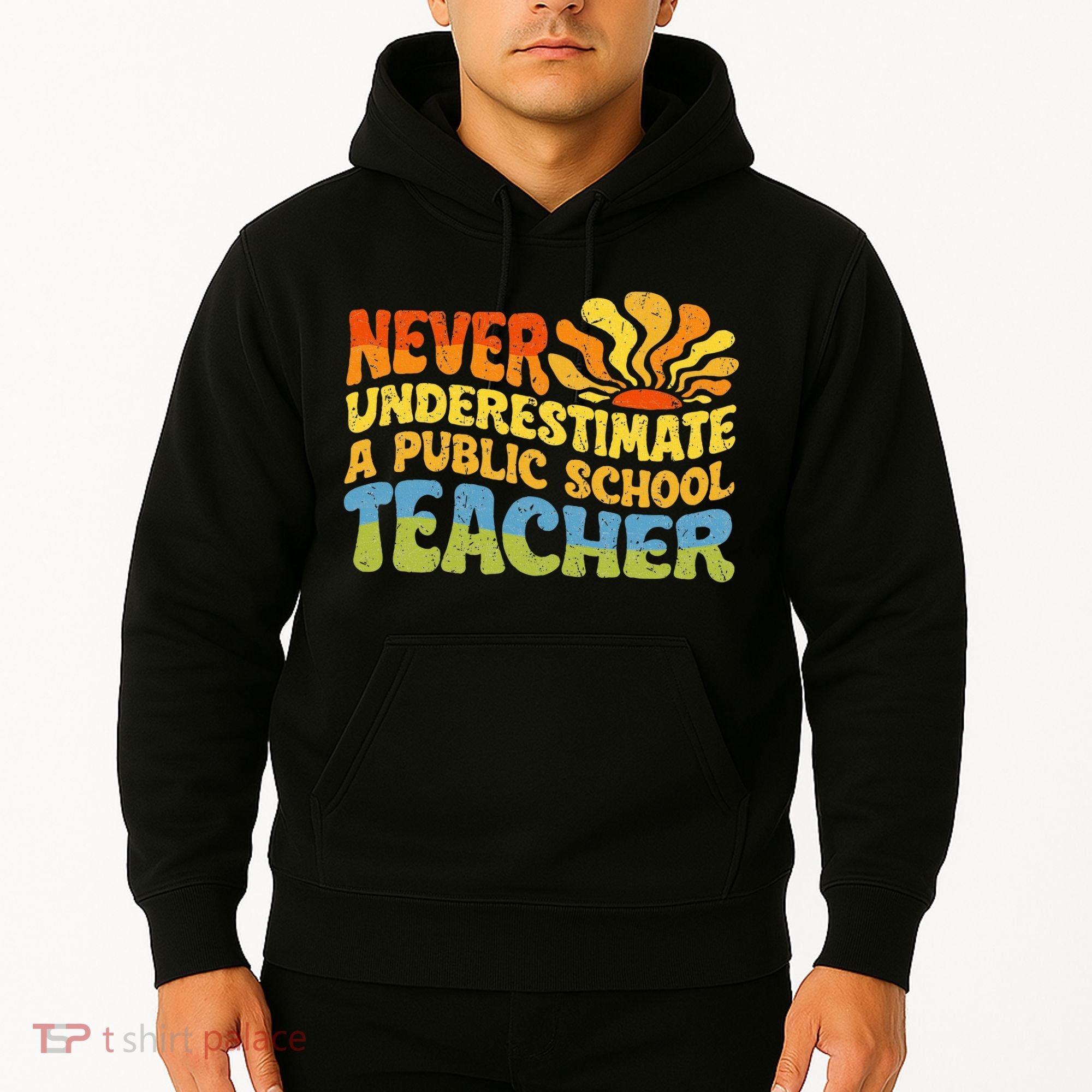 Never Underestimate A Public School Teacher Public Education Hoodie