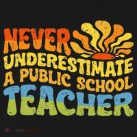 Never Underestimate A Public School Teacher Public Education Women's Tank Top thumb 5