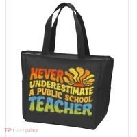 Never Underestimate A Public School Teacher Public Education Tote Bag thumb 3