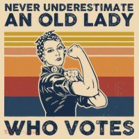 Never Underestimate An Old Lady Who Votes Feminist Tote Bag thumb 4