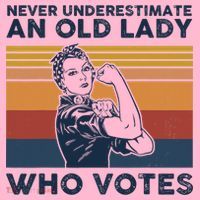 Never Underestimate An Old Lady Who Votes Feminist Coaster thumb 2