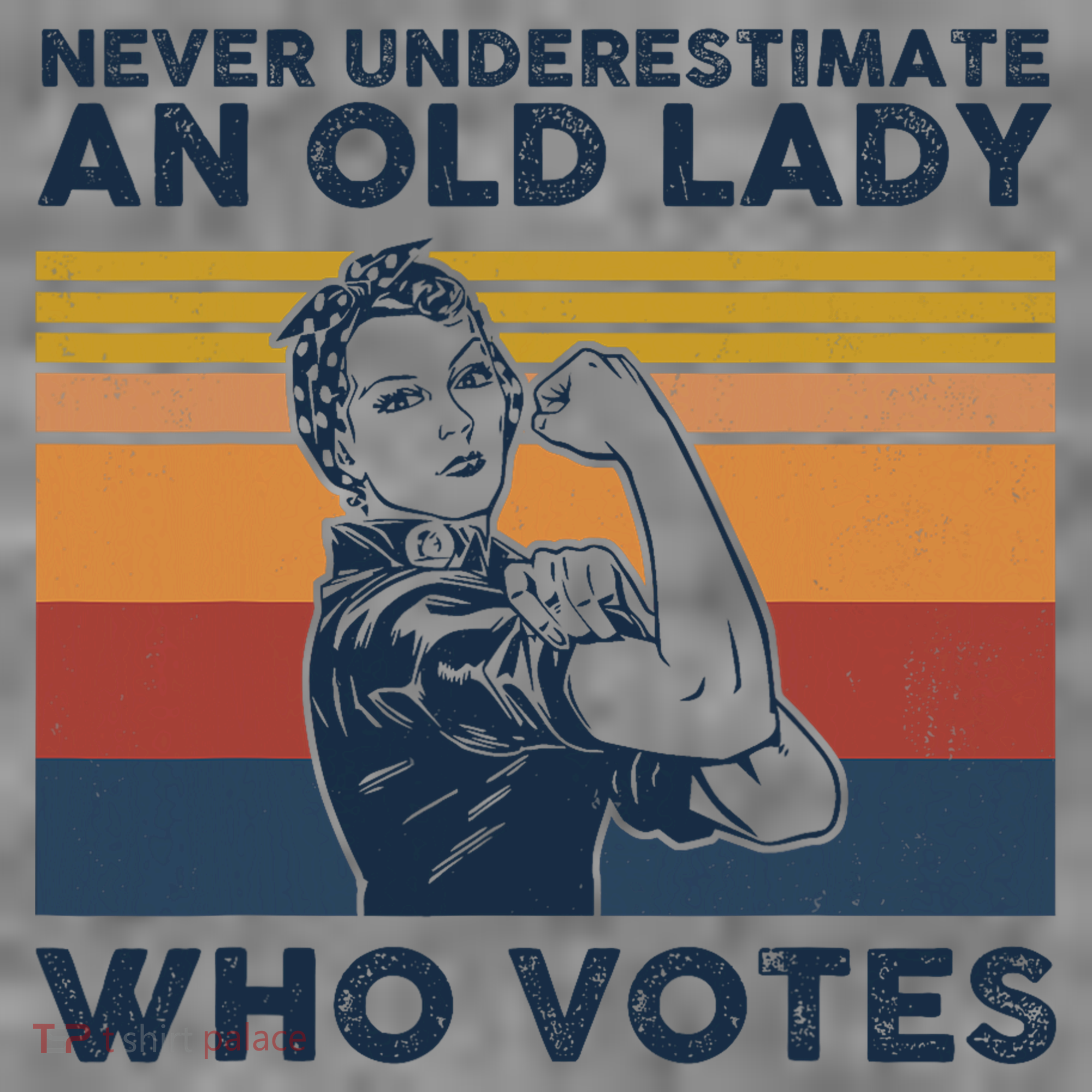 Never Underestimate An Old Lady Who Votes Feminist Toddler Hoodie