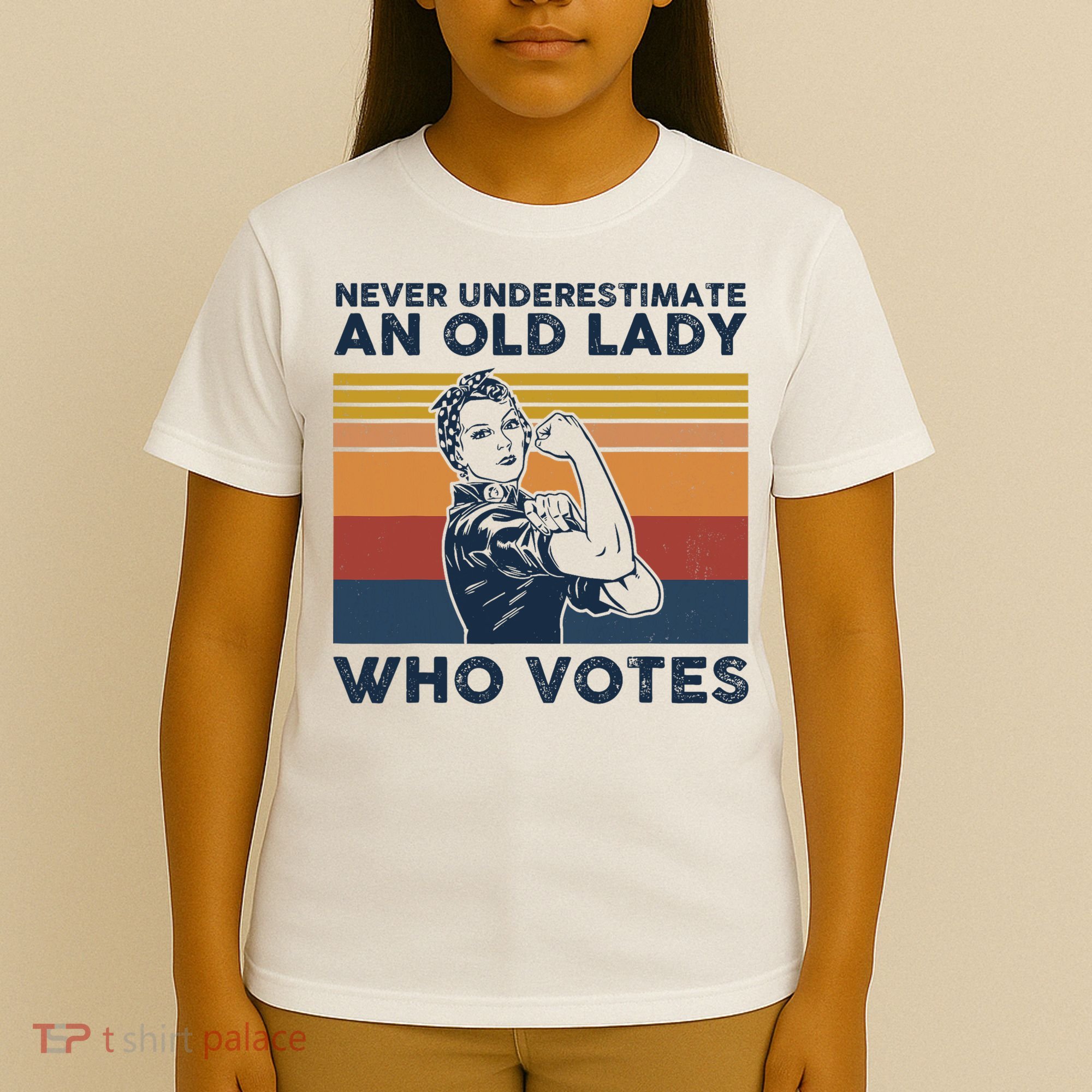 Never Underestimate An Old Lady Who Votes Feminist T-Shirt