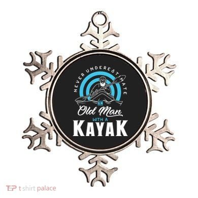 Never Underestimate An Old Man With A Kayak Ornament