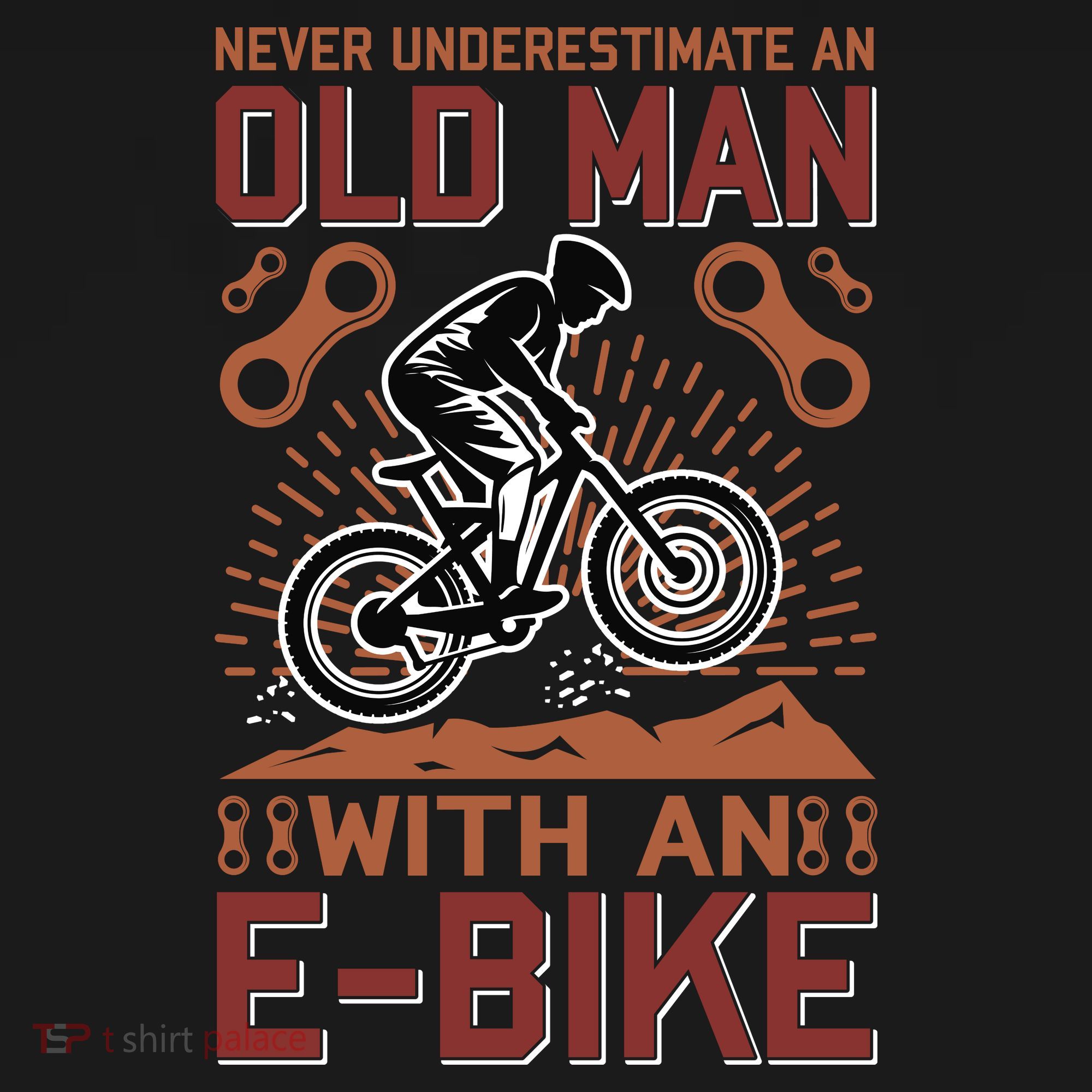 Never Underestimate An Old Man With An E Bike Coaster