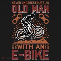 Never Underestimate An Old Man With An E Bike Toddler Hoodie thumb 2