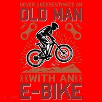 Never Underestimate An Old Man With An E Bike Santa Hat thumb 1
