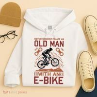 Never Underestimate An Old Man With An E Bike Hoodie thumb 4