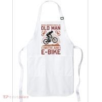 Never Underestimate An Old Man With An E Bike Apron thumb 0