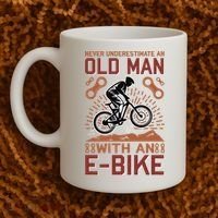 Never Underestimate An Old Man With An E Bike Coffee Mug thumb 2