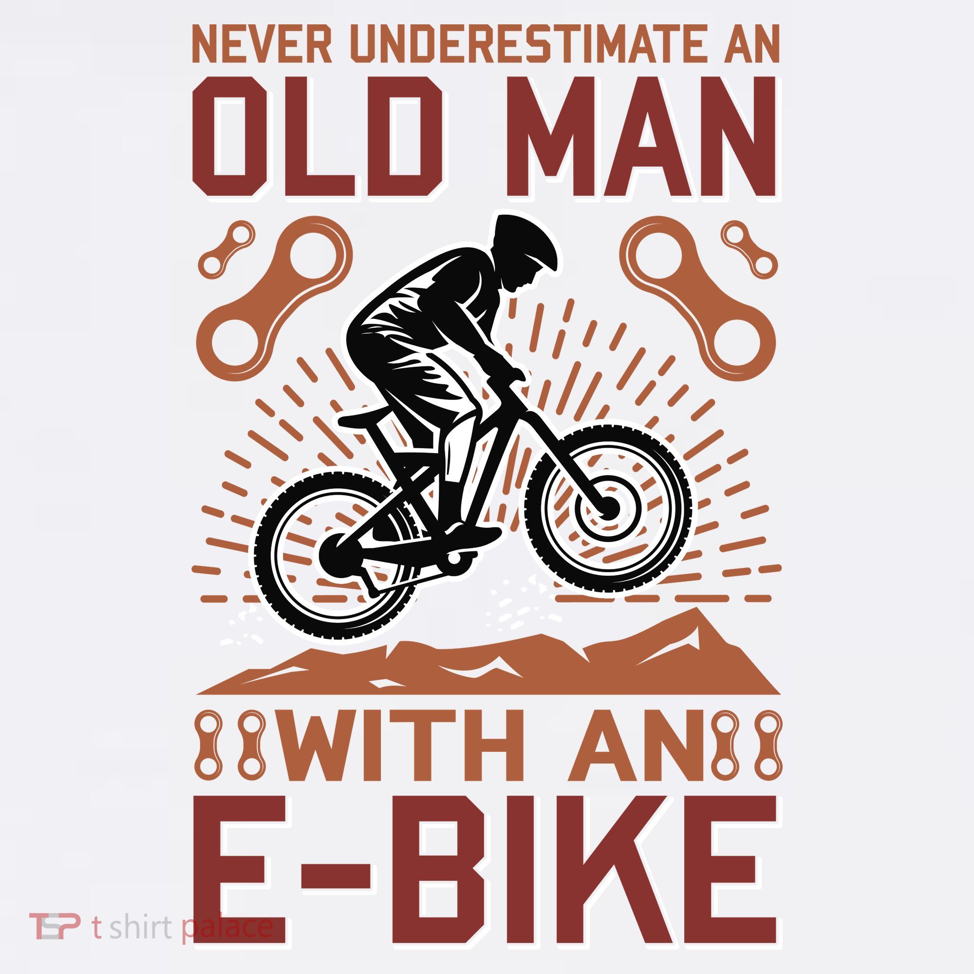 Never Underestimate An Old Man With An E Bike Women's Tank Top