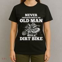 Never Underestimate An Old Man With A Dirt Bike Gif T-Shirt thumb 4